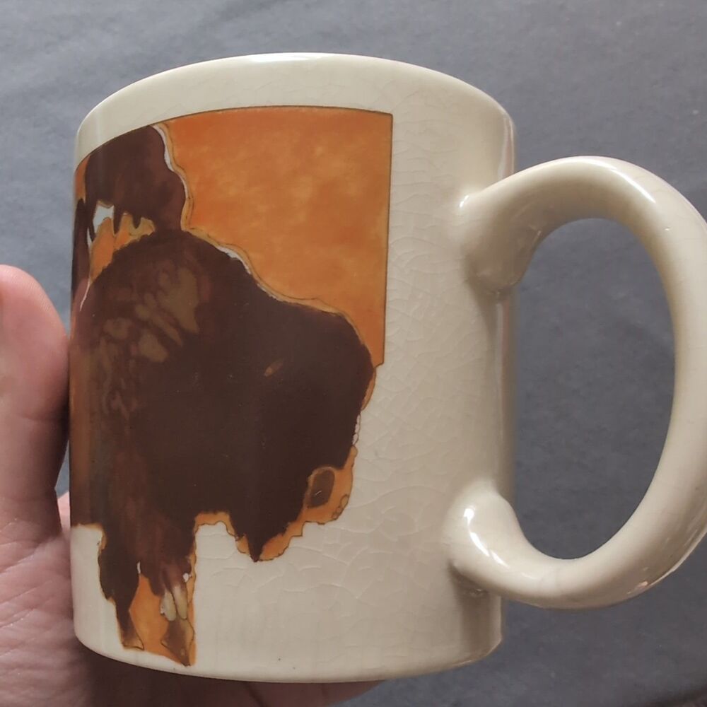 Otagiri Bison Coffee Mug Cup Japan 11 Ounce Vintage - Picture 6 of 9